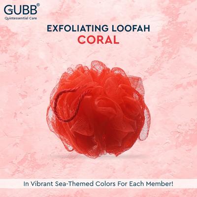 Gubb Exfoliating Bath Loofah - Coral 1's - Loofahs & Sponges
