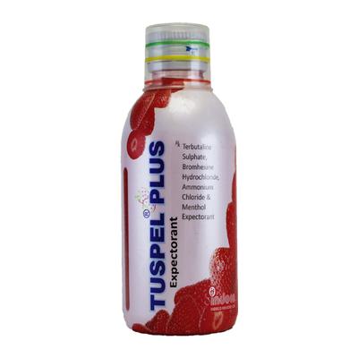 Tuspel Plus Strawberry Flavour Expectorant 100ml - Cough And Cold-Cou