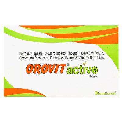 Orovit Active Tablet 10'S - Supplements-Sup