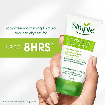 Simple Kind To Skin Moisturising Facial Wash 150 ml - Face Wash & Cleansers