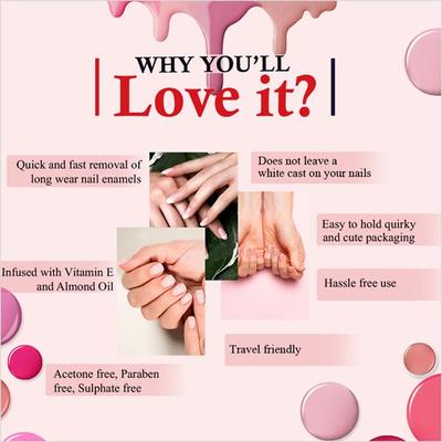 Colorbar Ultimate Cutie Nail Enamel Remover- Classic 50ml - Nail Polish