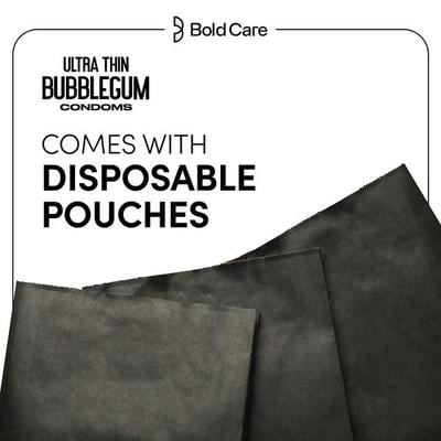 Bold Care 404 by Bold Care Ultra Thin - Bubblegum Flavored Condoms (Pack of 3 x 10) - Plain/Flavoured Condoms