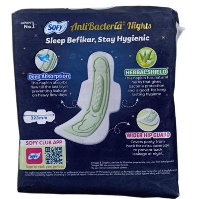 Sofy Anti Bacteria Nights (XXL) 15's - Sanitary Napkins