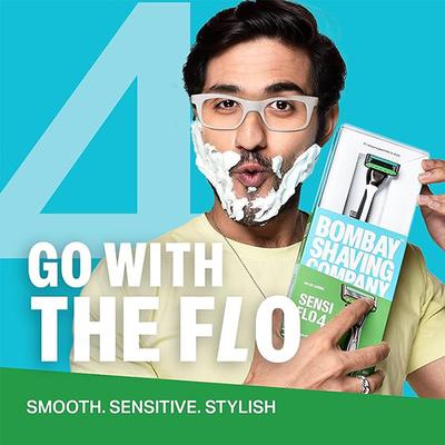 Bombay Shaving Company Sensiflo-4 Razor with Cartridge 2's - Razors & Cartridges