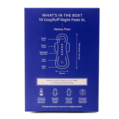 LAIQA Combo Pack (20 Ultrathin Panty Liners + 10 Ultrathin Day Pads L + 10 Cosyfluff Night Pads XL) - Sanitary Napkins