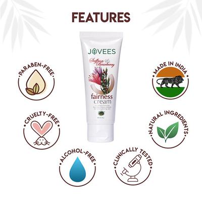 Jovees Fairness Cream - Saffron & Bearberry 50 gm - Face Creams