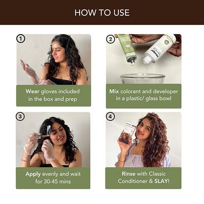 Paradyes Semi-Permanent Hazel Brown Glossy Hair Tint, Enriched with Herbal Extracts, Light Brown 160 gm - Crème