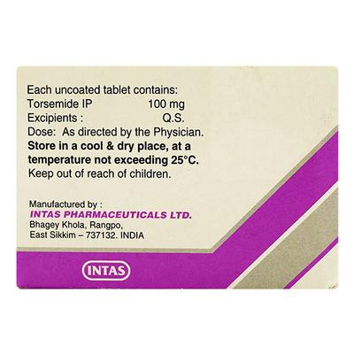 TOR 100mg Tablet 10'S - Hypertension-Diu