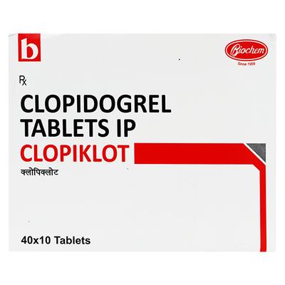 Clopiklot 75mg Tablet 10'S - Blood Clot-Ant