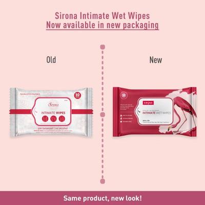 Intimate Wet Wipes by SIRONA - 30 Wipes 1's - Intimate Care