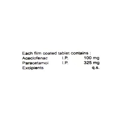 Freenac P Tablet 10'S - Pain relief-Ano
