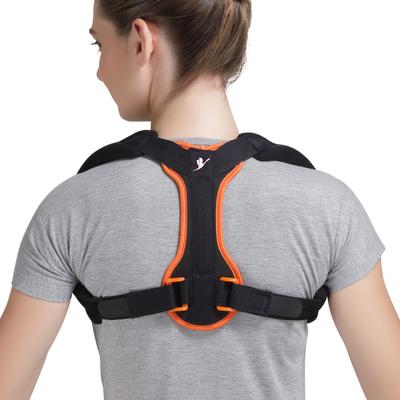 Flamingo Clavicle Brace (OC - 2018) (L) - Black - Back/Abdomen Supports