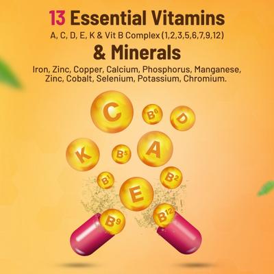 Gynoveda Ayurvedic Multivitamin Capsule 30's - Multi-Vitamins