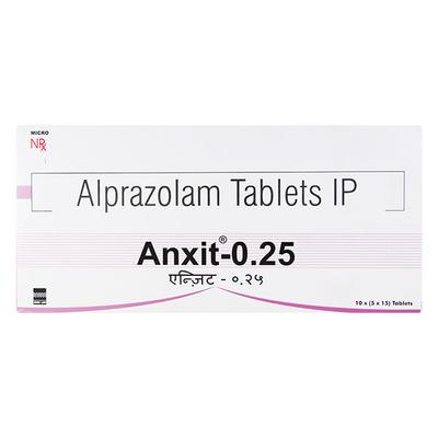 Anxit 0.25mg Tablet 15'S - Anxiety-Anx