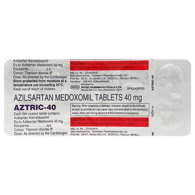 Aztric 40mg Tablet 10'S - Hypertension-Ang
