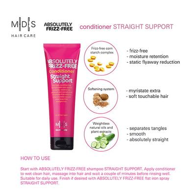 MADES Hair Care Absolutely Anti Frizz Conditioner Straight Support 250 ml - Conditioners