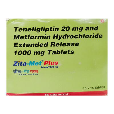 Zita Met Plus 20/1000mg Tablet 15'S - Diabetes-Ant