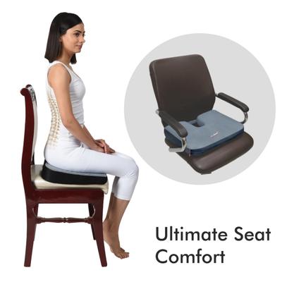 AccuSure PU Foam Coccyx Cushion (Blue) 1's - Abdomen/Neck/Arm/Elbow Supports
