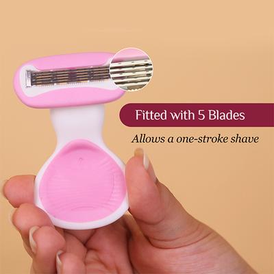 Carmesi Body Razor for Women's Hair Removal, with Travel Case, 5-Blade Precision 1's - Shaving & Hair Removal