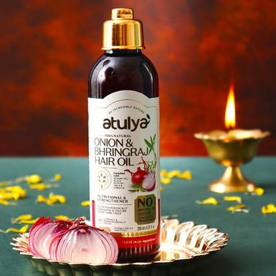Atulya Onion Bhringraj Hair Oil 200 ml - Hair Oils