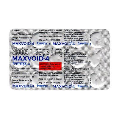 MAXVOID 4 Tablet 15's - Bladder And Prostate Disorders-Dru