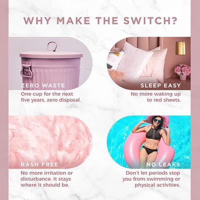 Pee Safe Reusable Menstrual Cup with Medical Grade Silcone for Women - Small 1's - Menstrual Cups