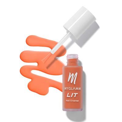 Myglamm Lit Matte Nail Enamel - Turnt 7 ML - Nail Polish
