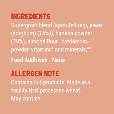 Slurrp Farm Cereal - Ragi, Almond & Banana (Refill Pack) 200 g - Baby And Infant Supplements