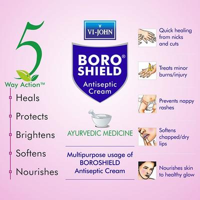VI-John Boroshield Antiseptic Ayurvedic Cream 19 ml - Bb & Cc Creams
