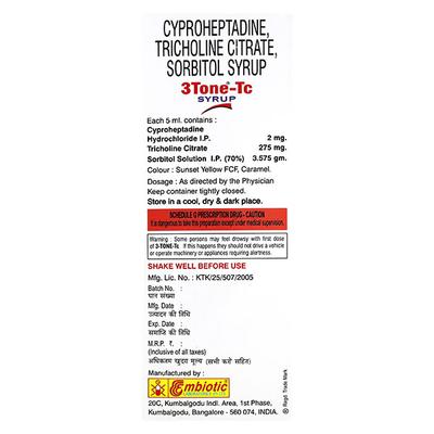 3 TONE TC Syrup 200ml - Appetite-App