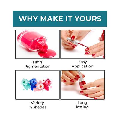 Matt Look Nails Makeup Colour Therapy Nail Polish, Shade No - 13 14 ml - Nail Polish