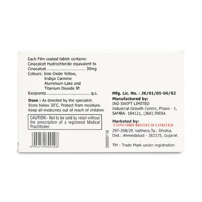 CINACET 30mg Tablet 10's - Hyperthyroidism-Ant