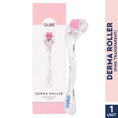GUBB Derma Roller 0.5mm - Transparent Pink 72 gm - Derma Rollers