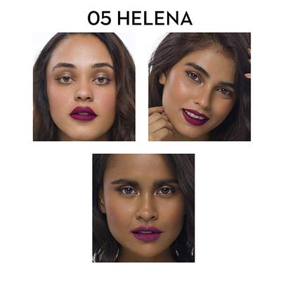 SUGAR Cosmetics Mettle Satin Lipstick - 05 Helena (Plum Berry) 2.2 gm - Lipsticks