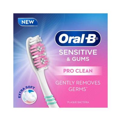 Oral B Sensitive & Gums Extra Softs Manual Toothbrush For Adults, Multicolor 4's - Toothbrushes