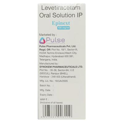 EPINEXT Oral Solution 100ml - Epilepsy/Convulsion-Ant