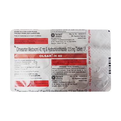 OLSAR H 40 Tablet 15's - Hypertension-Ana
