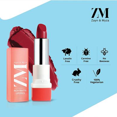 ZM Zayn & Myza Rich Matte Lipstick - Fashionista 4.2 gm - Lipsticks