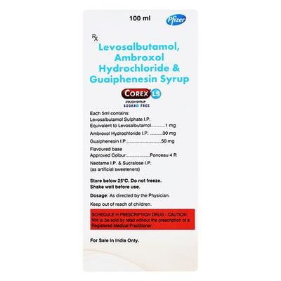 Corex LS Sugar Free Cough Syrup 100ml - Cough And Cold-Cou