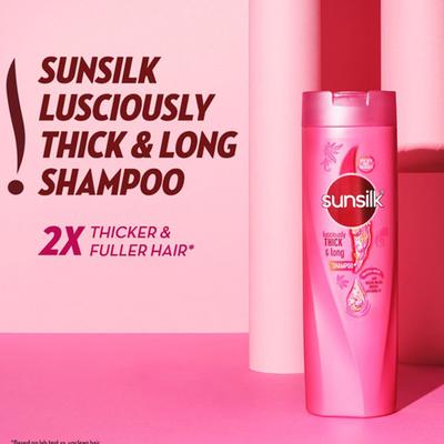 Sunsilk Lusciously Thick & Long Shampoo With Keratin, Yoghurt Protein & Macadamia Oil For 2X thicker & Fuller Hair 1000 ml - Shampoos