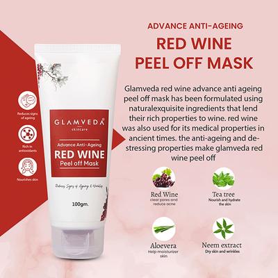 Glamveda Red Wine Advance Anti Ageing Combo Gift PackReduces Signs Of Ageing 1's - Makeup Kits & Sets