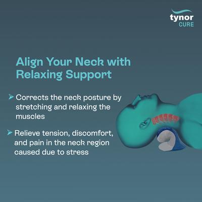 Tynor Neck Corrector & Relaxer - Grey & Blue (UN) 1's - Abdomen/Neck/Arm/Elbow Supports