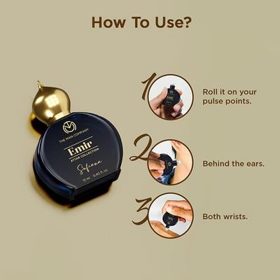 The Man Company Emir Attar Sufiana for Men, 35% Highly Concentrated Perfume Oil 12 ml - Men Perfumes (Edt/Edp)