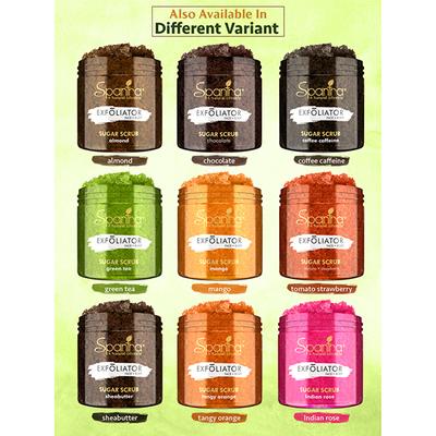 Spantra Green Tea Sugar Scrub 125 gm - Scrubs & Exfoliants