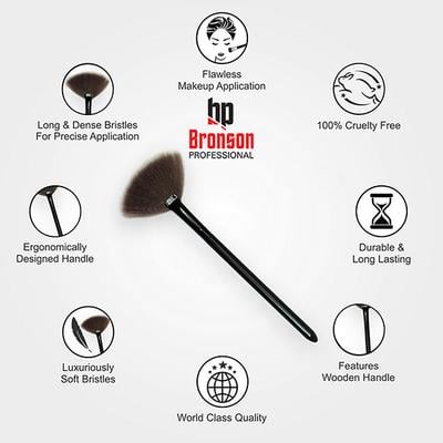 Bronson Professional Fan Brush 1's - Face Brush