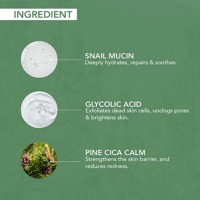 O3+ Mijoo Korea Glass Glow Facial Kit with Pine Cica & Snail Mucin - Ideal for Combination Skin 50 gm - Facial Kits