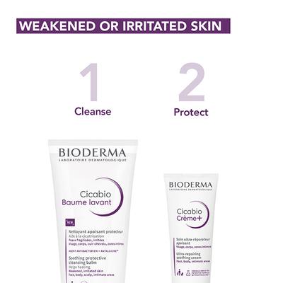 Bioderma Cicabio Baume Lavant For Weakened And Irritated Skin 200 ml - Face Wash & Cleansers