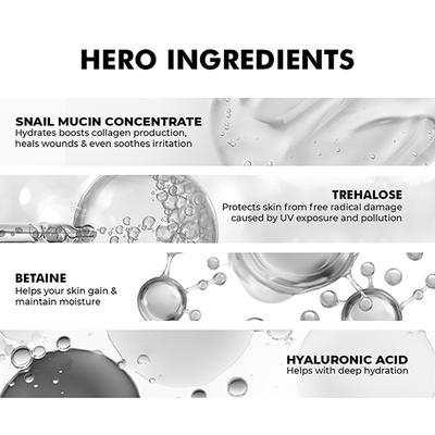 Conscious Chemist 97 % Active Snail Mucin Face Serum For Barrier Repair & Anti Ageing 50ml - Face Serum