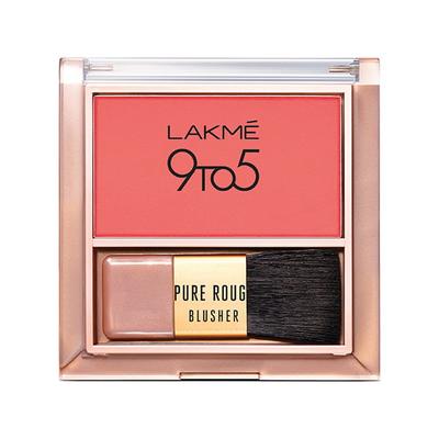 Lakme 9 To 5 Pure Rouge Blusher Coral Punch 6 Gm - Blushes