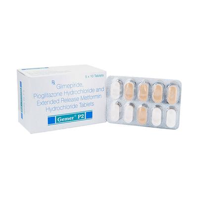 Gemer P 2mg Tablet 10'S - Diabetes-Ant